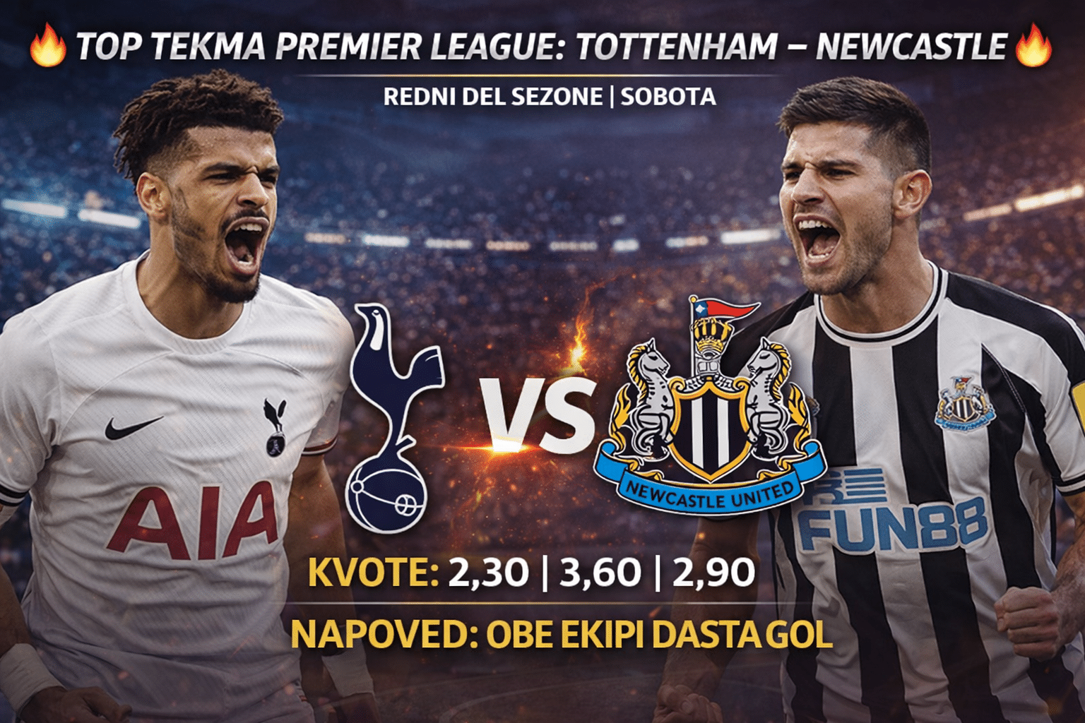 totenham vs newcastel