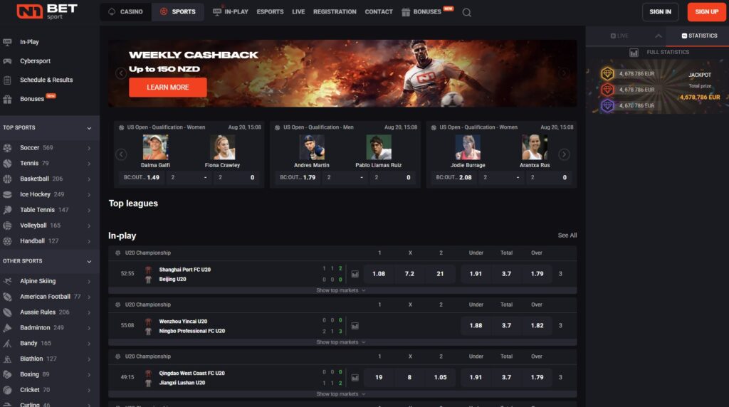Zaslonska slika n1bet 19.5.2026