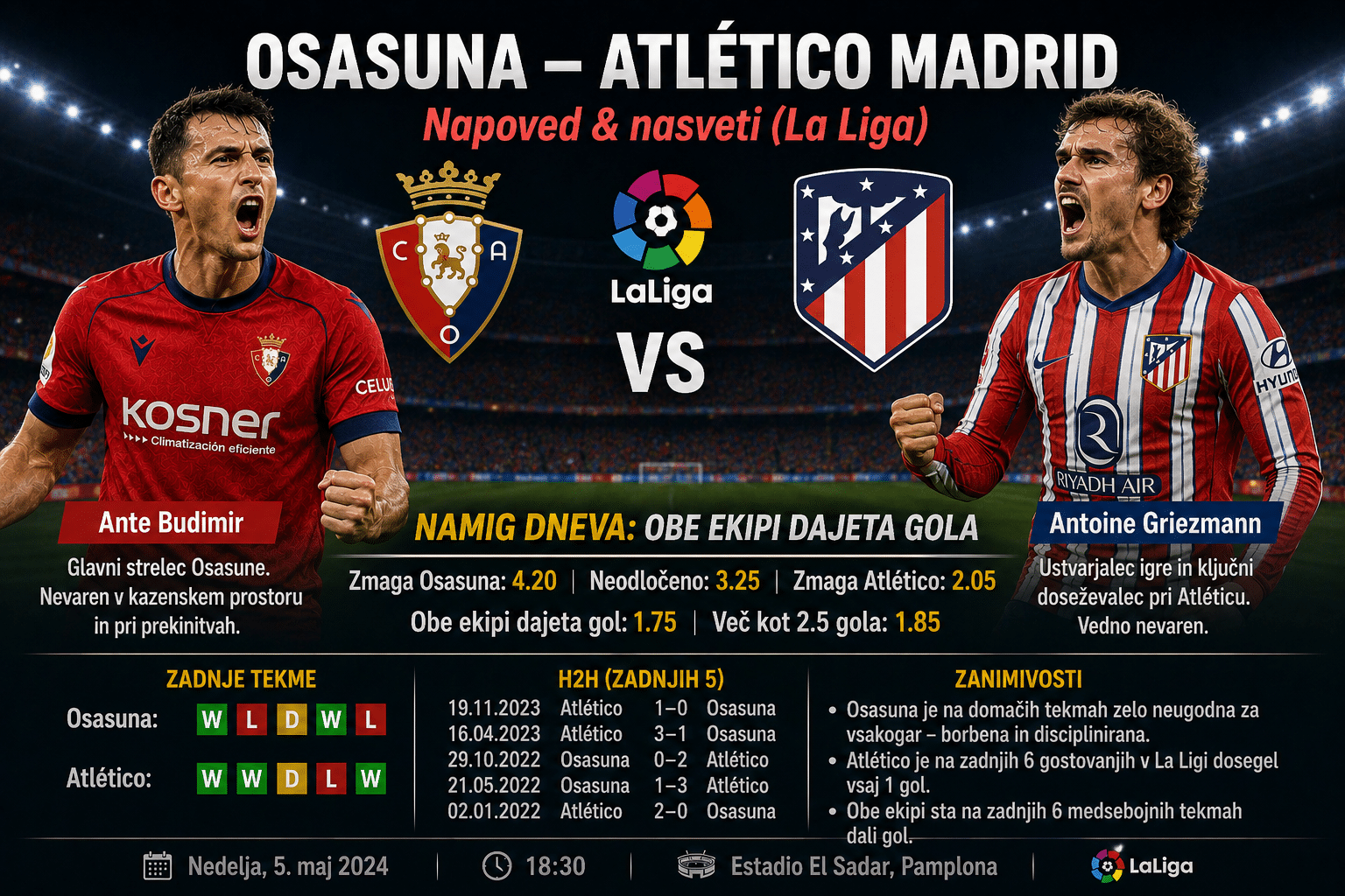atletiko - osasuna